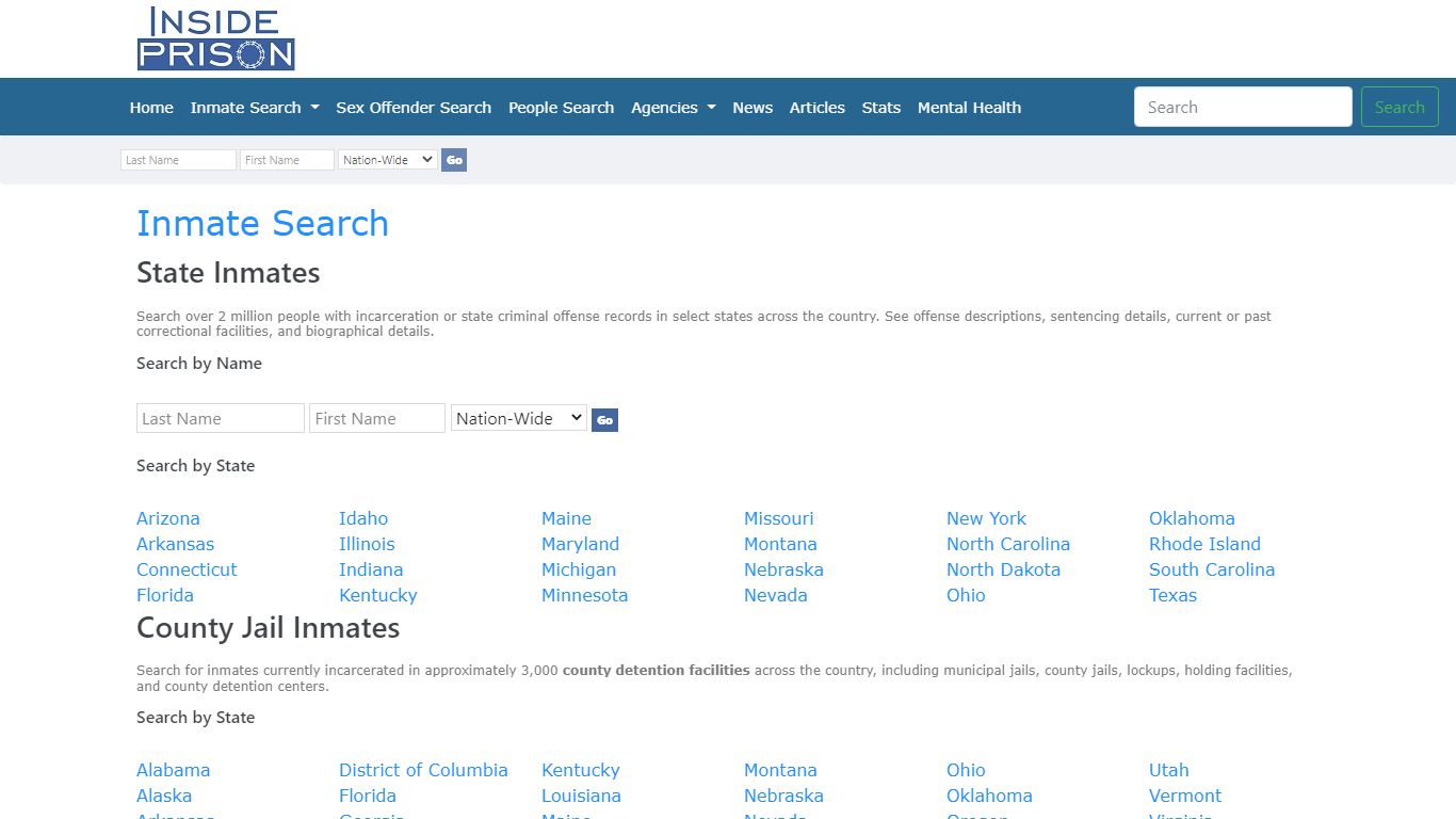 Inmates & Offenders in Belmont Correctional Institution,